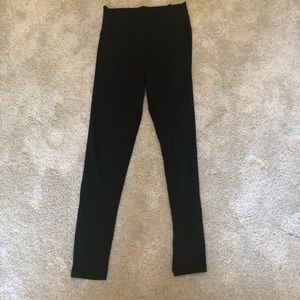 Aritzia high waisted black cotton leggings